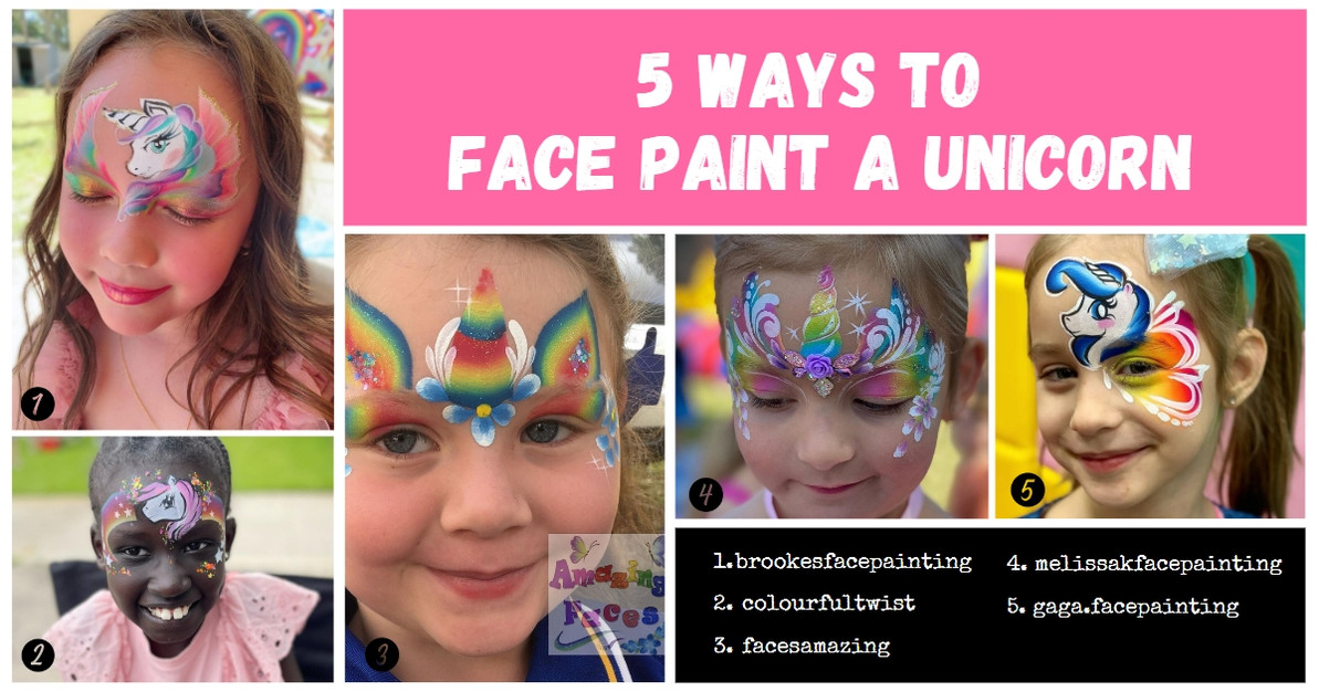 5 Fun Ways to Face Paint a Unicorn