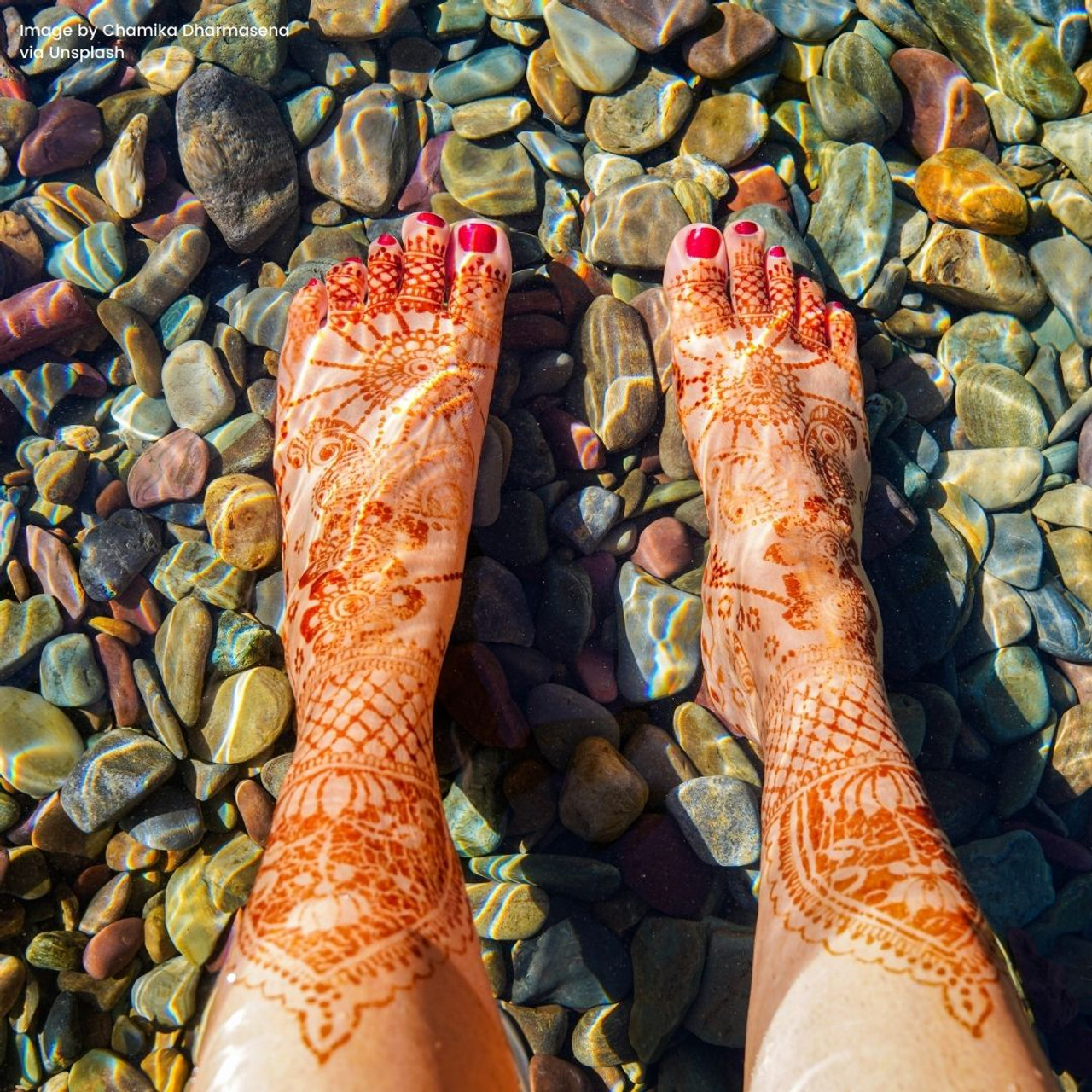 Henna Tattoo Mehendi On Foot Shot On Film Stock Photo - Download Image Now  - Flower, Tattoo, Henna Tattoo - iStock