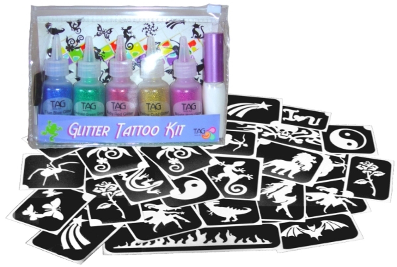 Wholesale Mini mix stencils for glitter tattoo for party entertainers 500-5000 