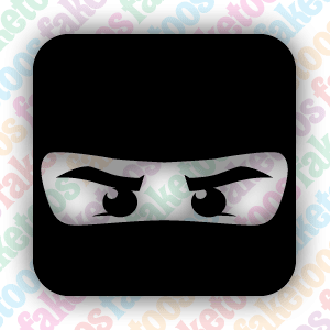 NINJAGO Glitter Tattoo Stencils (x6) by Faketoos Face Paint Shop