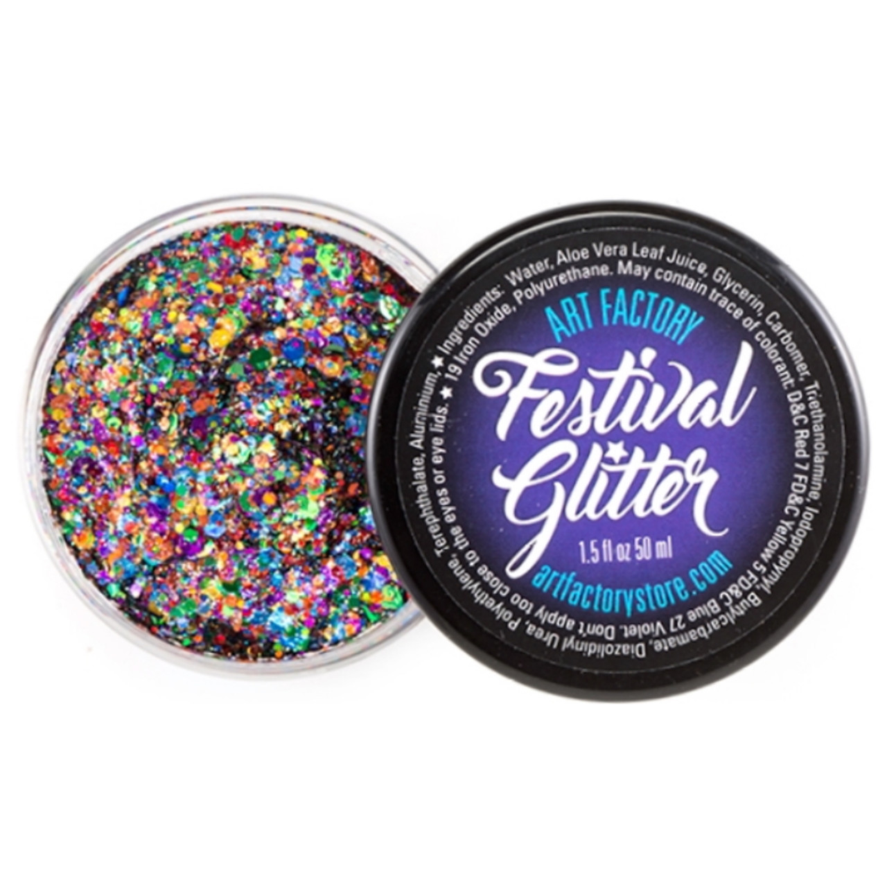 Art Factory  Rainbow Jewel Body Glitter - Aqua (1/2oz) — Jest Paint - Face  Paint Store