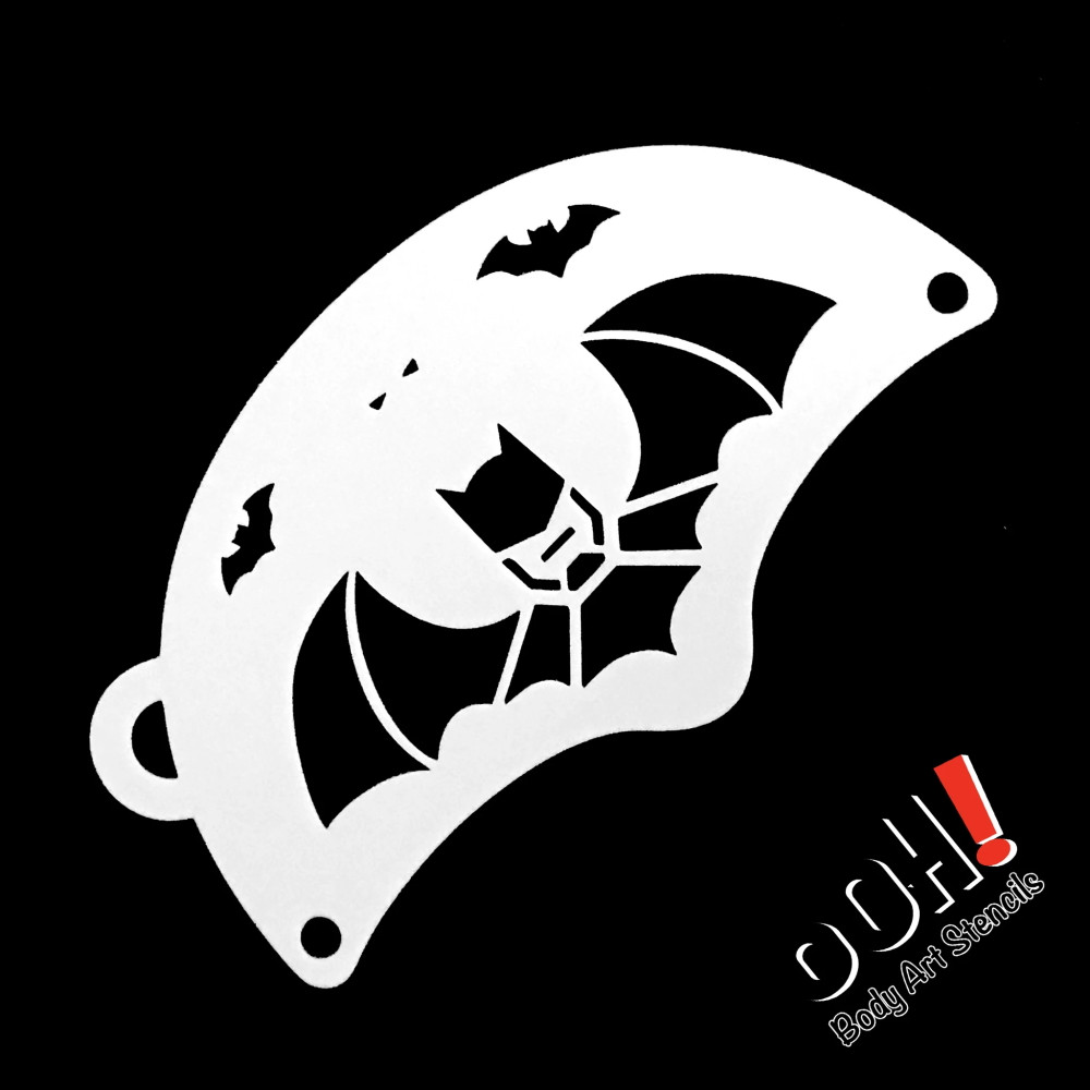 batman face paint stencil