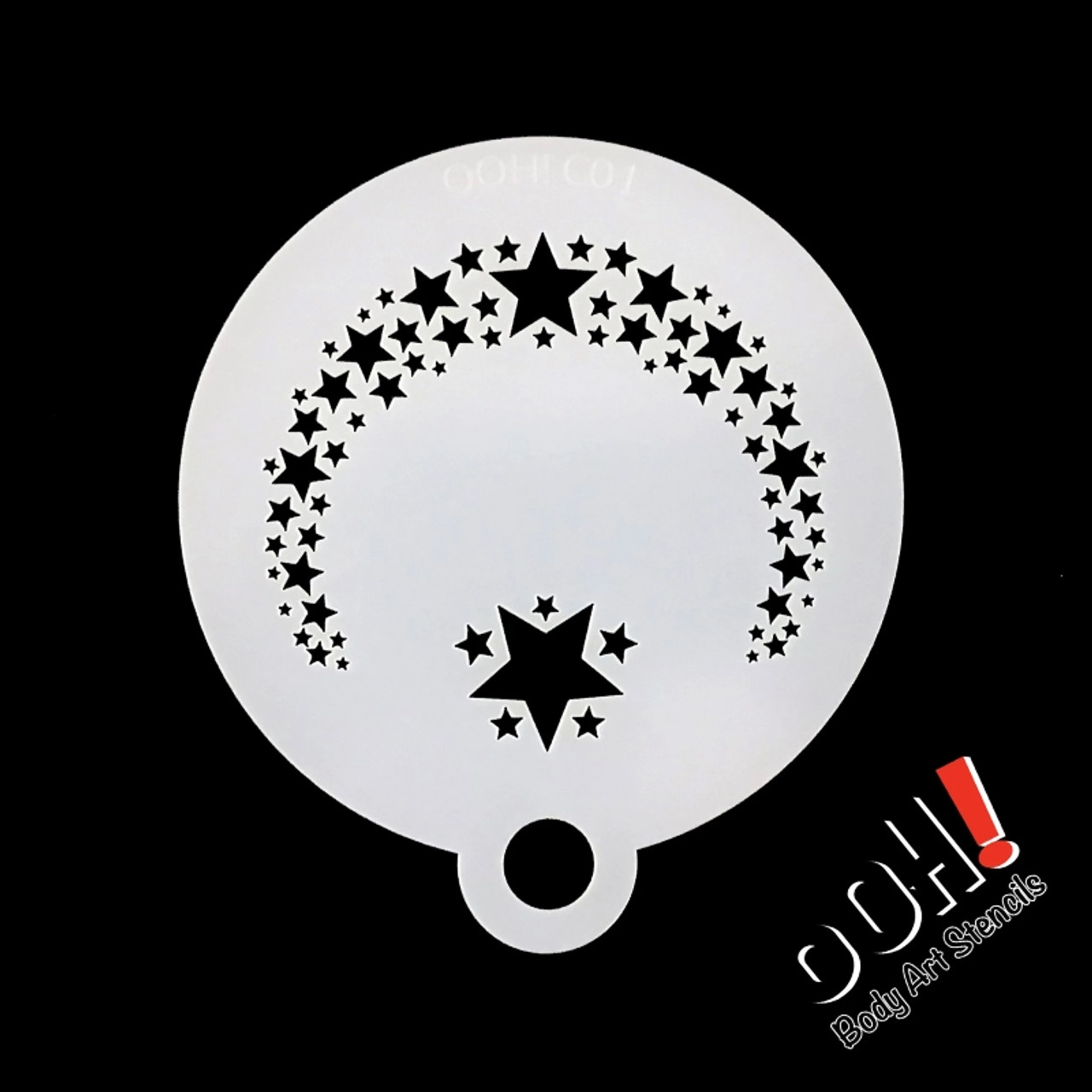 Star Flips Stencil By Ooh Stencils C01 Face Paint Shop Australia