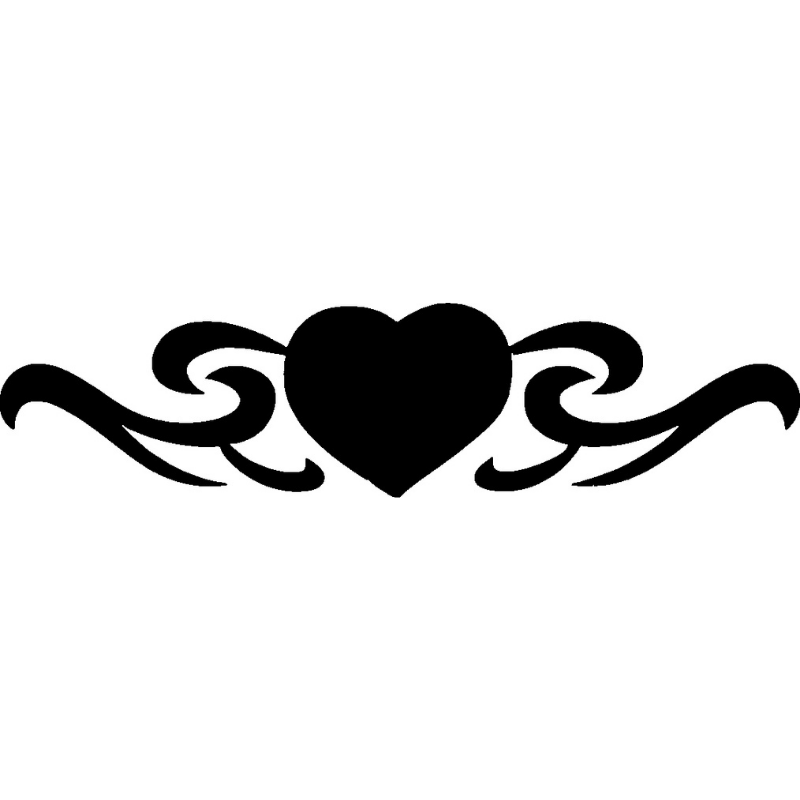 heart tattoo stencil designs