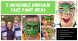 5 Incredible Dino Face Paint Ideas