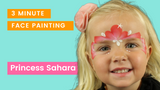 How to face paint a princess tiara crown