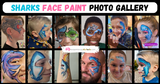 Sharks Face Paint Ideas to Inspire