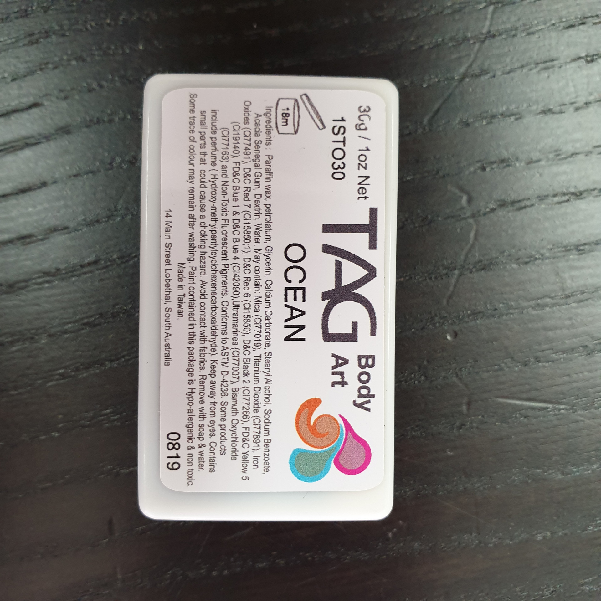 OCEAN one stroke split cake 30g by TAG Body Art Face Paint Shop Australia