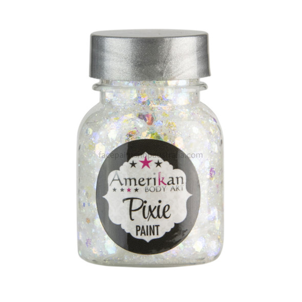 Amerikan Body Art Face Painting Glitter Poof - Brilliant White