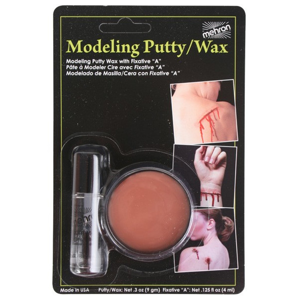 Mehron MODELING PUTTY/WAX  9g includes fixative A