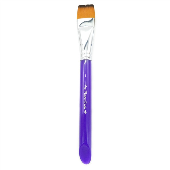 FLAT BRUSH 1 INCH - Acrylic Handle by the Art Factory