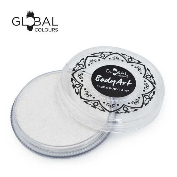 Global Colours PEARL WHITE 32g Face and Body Paint Makeup