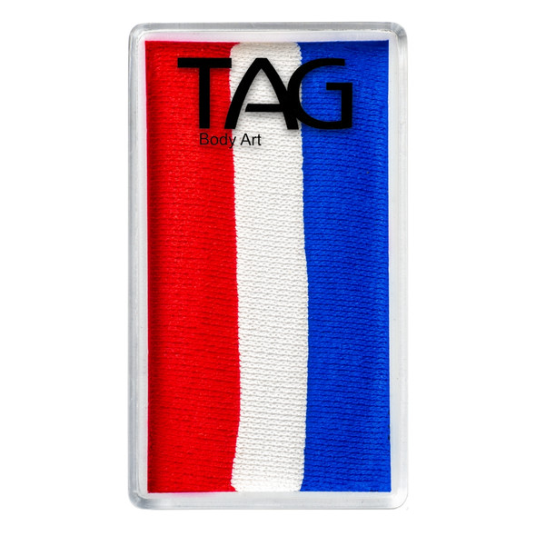 TAG BODY ART onestroke face paint RED WHITE BLUE