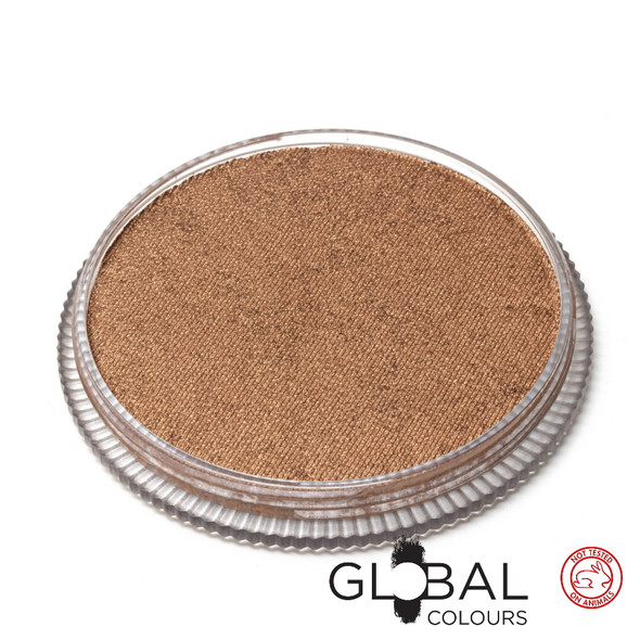 METALLIC BRONZE 32g Face and Body Paint Makeup | Global Colours