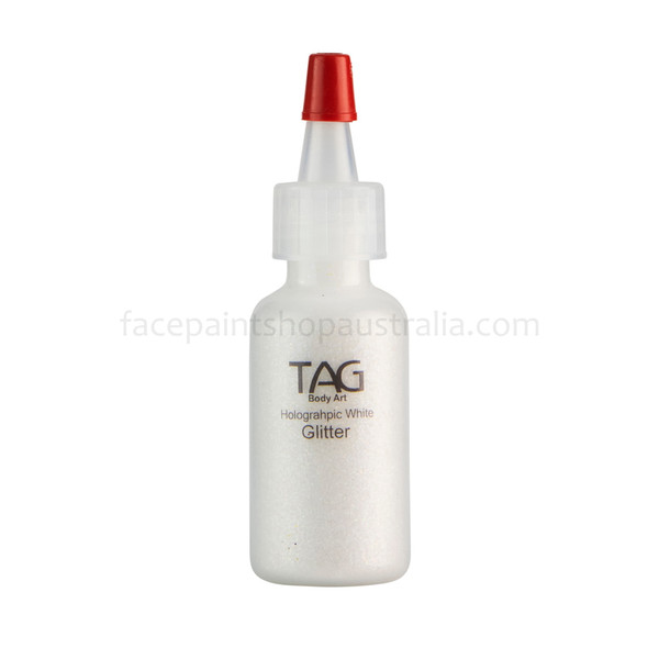HOLOGRAPHIC WHITE Cosmetic Glitter Dust by Tag Body Art