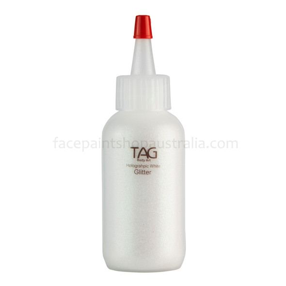 HOLOGRAPHIC WHITE Cosmetic Glitter Dust by Tag Body Art