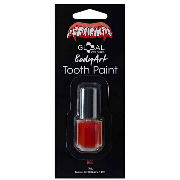 RED TOOTH PAINT Special FX Makeup by Global Colours 5ml