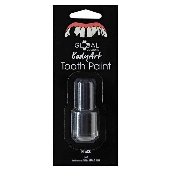 BLACK TOOTH PAINT Special FX Makeup by Global Colours 5ml