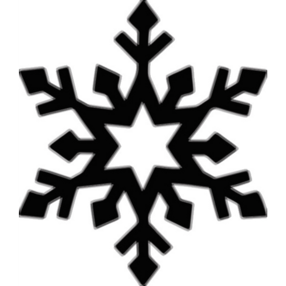 SNOWFLAKE 2 - Glitter Tattoo Stencils (x10) | TAG Body Art