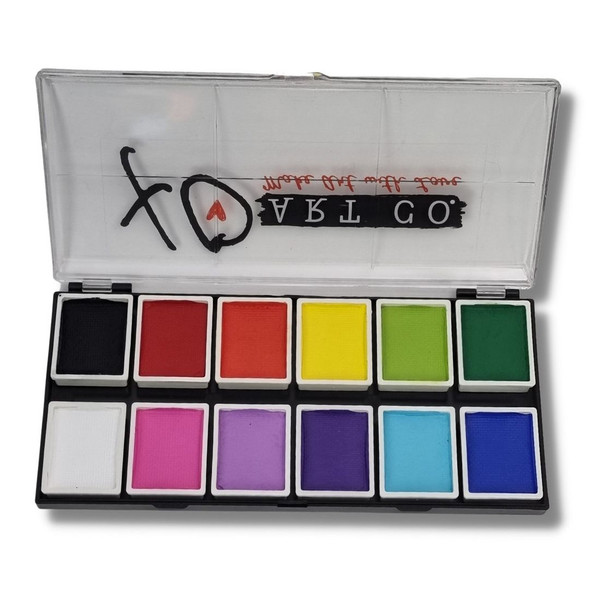 XO Art Co Creative Face Paint Palette 12 colours