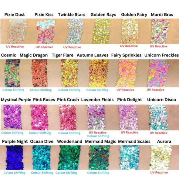 Fusion BEACH BREEZE Body Art Glitter Cream 10mL