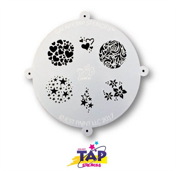 FANCIFUL - Galaxy TAP Face Paint and Airbrush Stencil by TAP Stencils