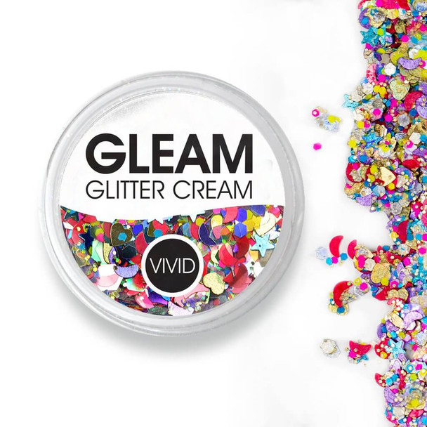 FESTIVITY 7.5g Jar GLEAM Chunky Glitter by Vivid Glitter