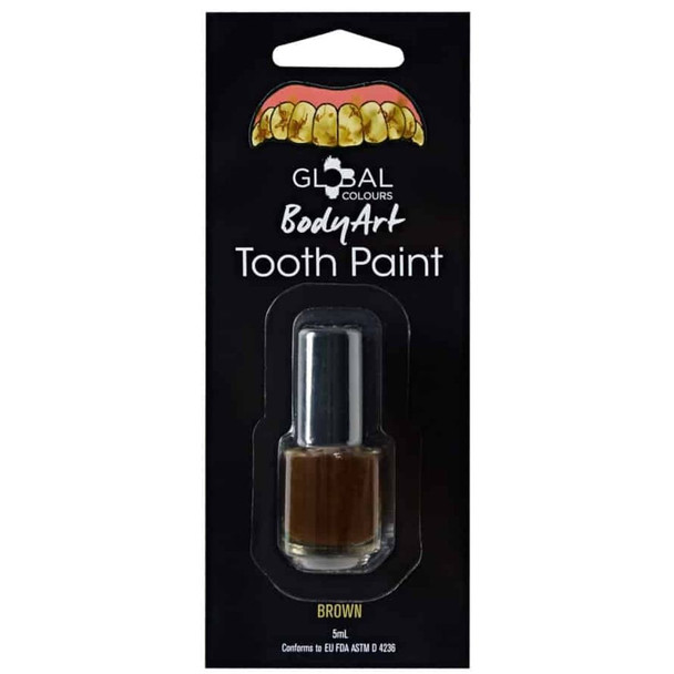 BROWN TOOTH PAINT Special FX Makeup by Global Colours 5ml