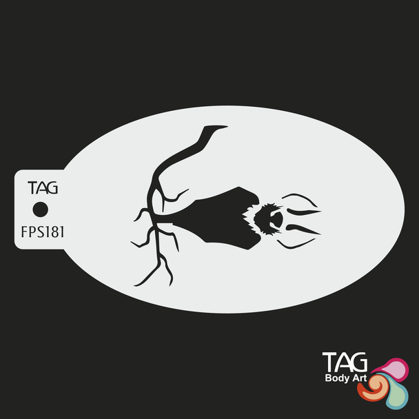 TAG Body Art Face Paint Stencil HANGING BAT