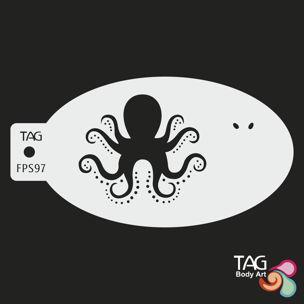 TAG Body Art Face Paint Stencil OCTOPUS
