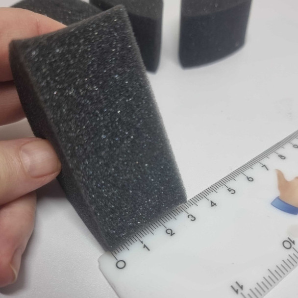 face paint sponge black/grey
