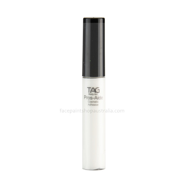 cosmetic adhesive body glue for glitter tattoos,prosthetics and gems 10ml refillable applicator. Does NOT contain latex