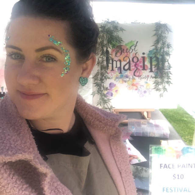 PEACOCK Festival Glitter Art Factory USA Face Paint Shop Australia