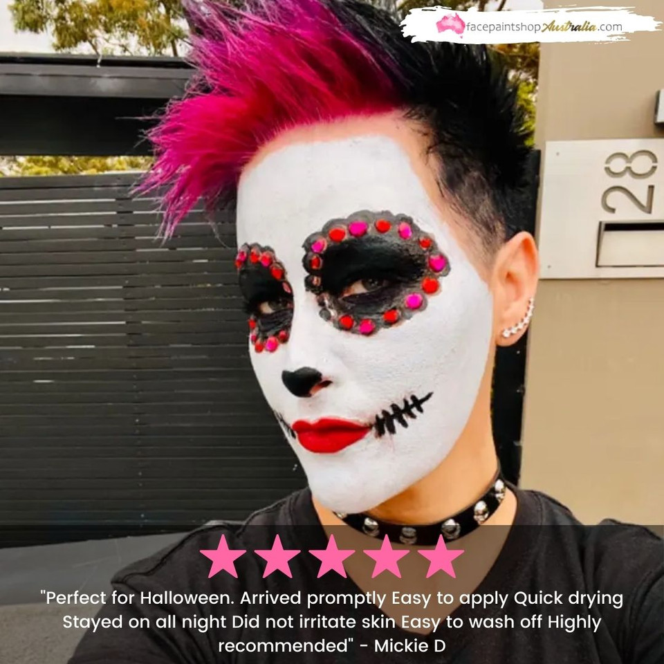 BLACK Face and Body Paint 90g by TAG Body Art Face Paint Shop Australia