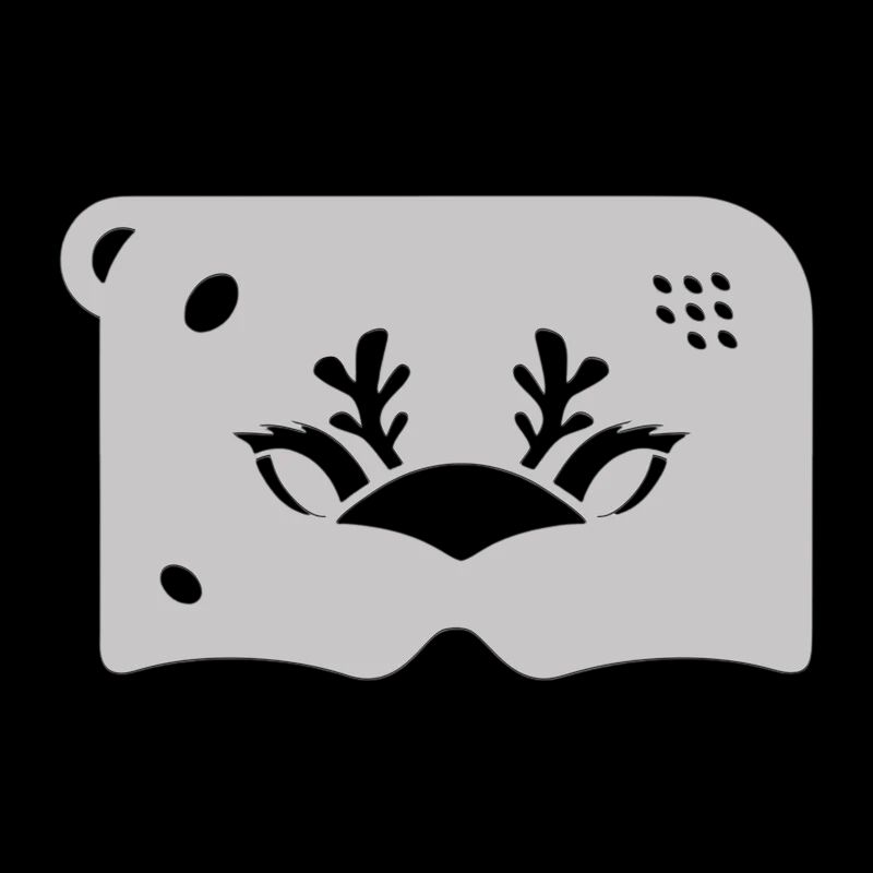 reindeer-mask-face-paint-stencil-by-ooh-stencils-k15-face-paint-shop-australia