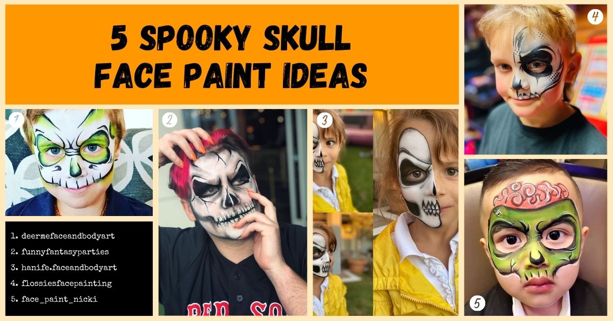 5 Spooky Skull Face Paint Ideas - Face Paint Shop Australia
