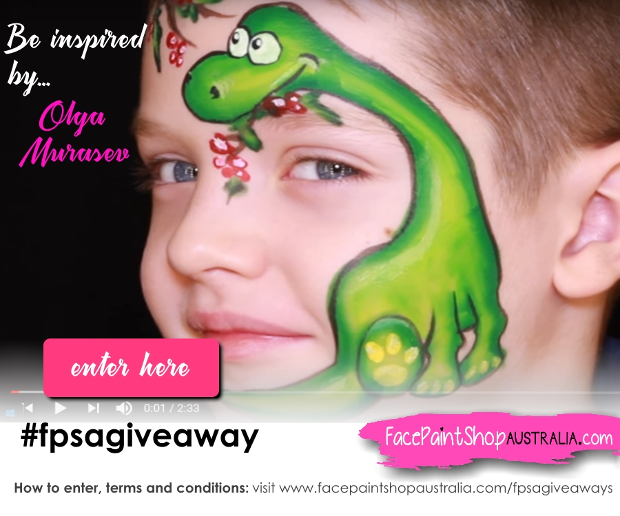 Quick And Easy Dinosaur Face Paint For Kids