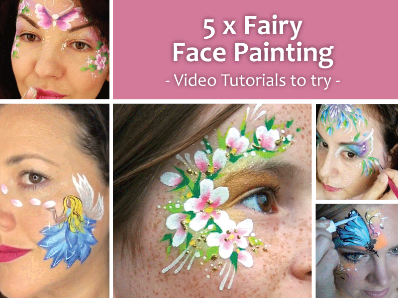 simple face paint fairy