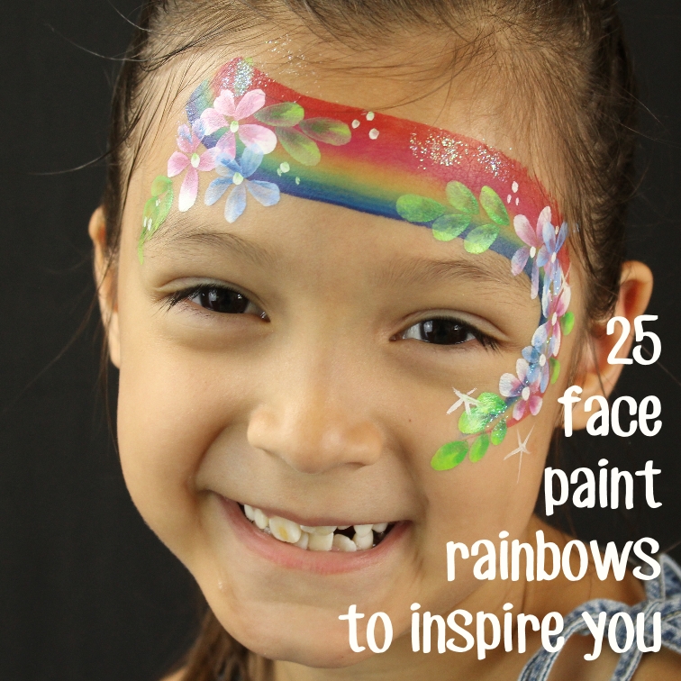 Rainbow Face Painting, Face Paint for Kids