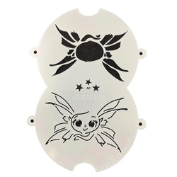 BIG EYES FAIRY Double Stencil for Face Painting and Airbrush | JPDTAP103