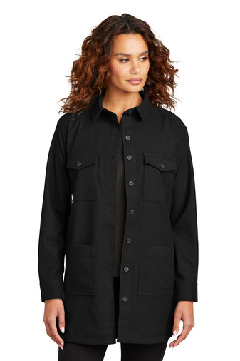 Women's Long Sleeve Twill Overshirt