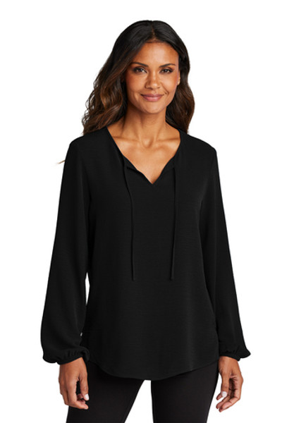 Ladies Textured Crepe Blouse