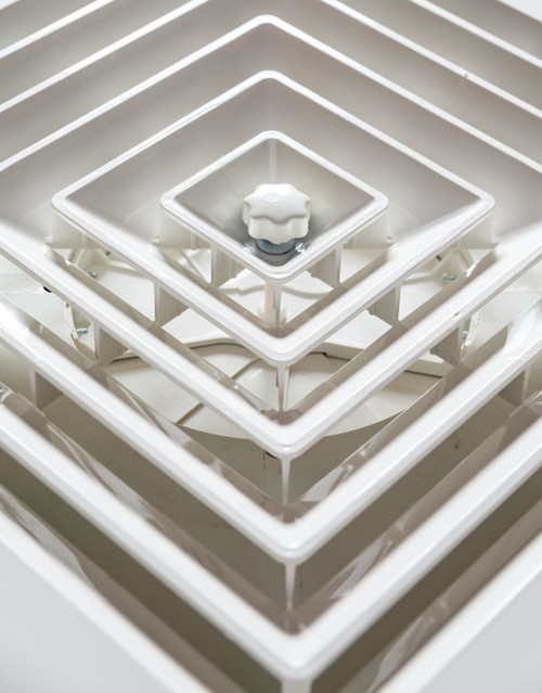 EcoAir HVAC Diffuser - Air Supply - 8" Collar w/ Radial Damper