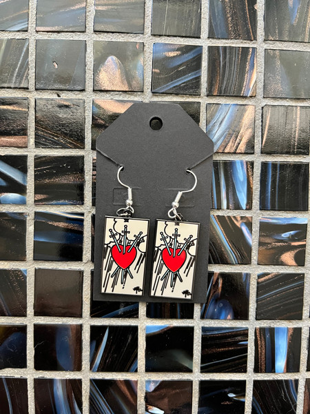 Three of Swords Earrings