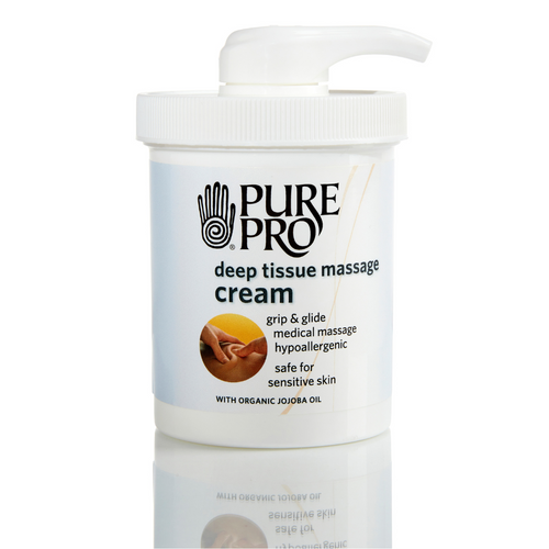 Deep Tissue Massage Cream, Refillable Jar w/Pump, 8 oz. SPECIAL FREE SHIPPING