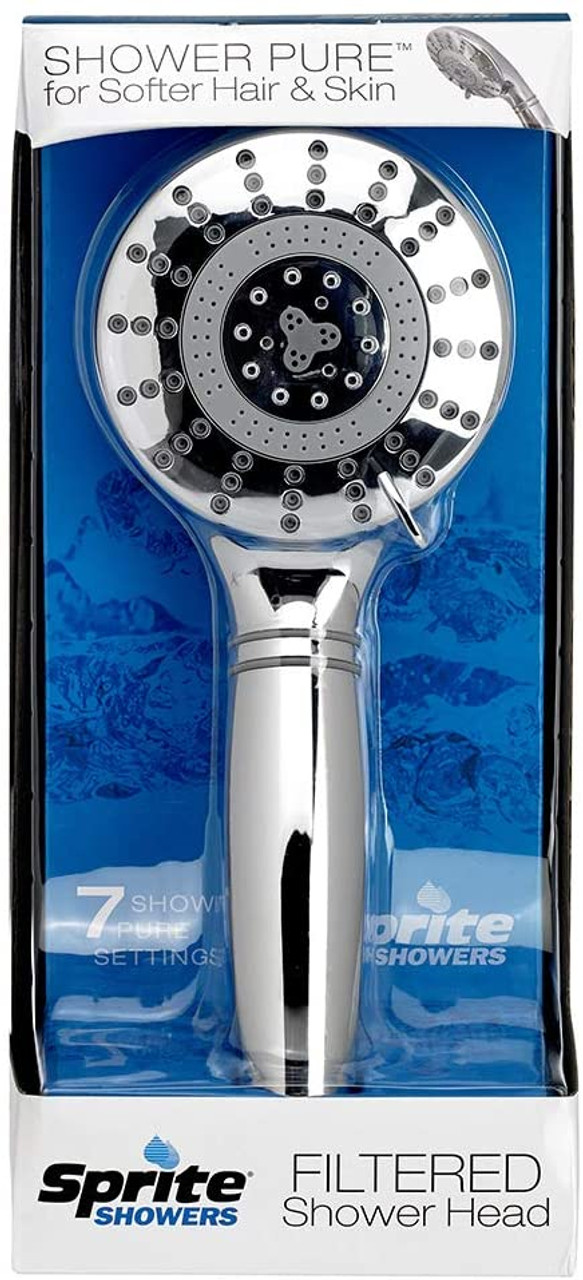 Sprite HandHeld Shower Head 7 Unique Setting Purestream Water Filters