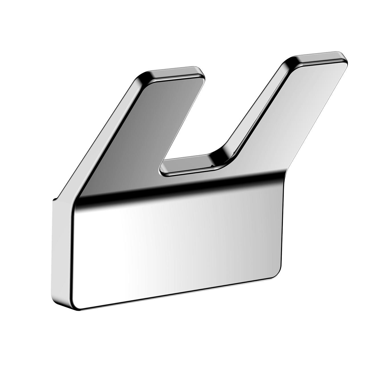 Zeya Robe Hook Double (Finish: Chrome), SKU ZE022C+