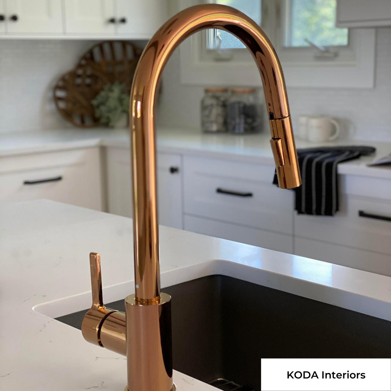 AMELIA - Rose Gold Designer Kitchen Faucet | PEARL Canada