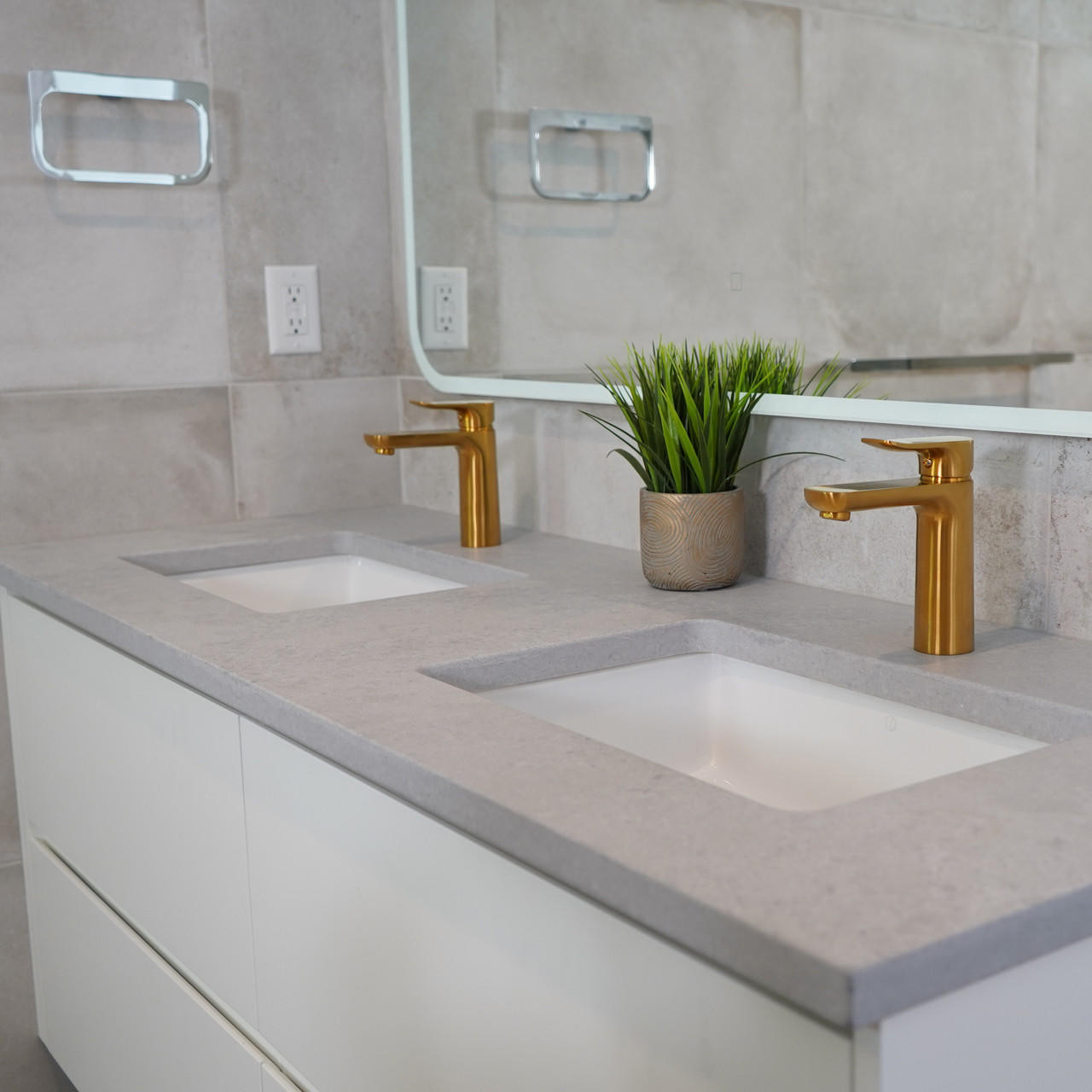 ALMA - Champagne Gold Bathroom Sink Faucet | PEARL Canada