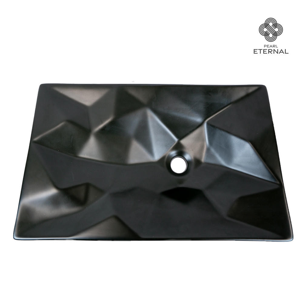 OCCULTUS ブラックメタル　BLACKL CHRONOS Modern Black Vessel Sink | Pearl Eternal